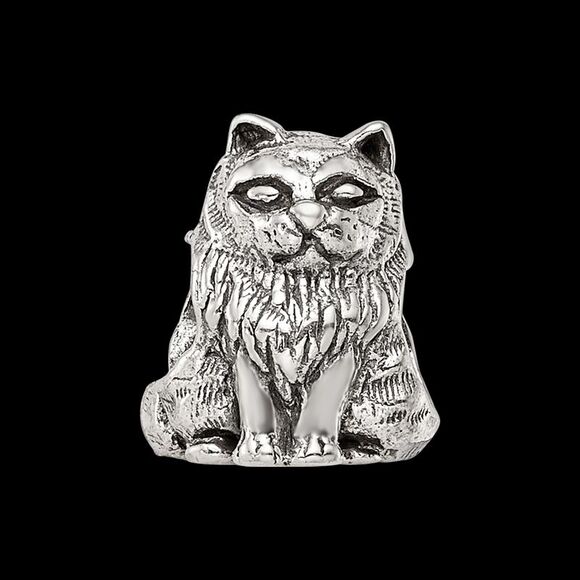 Kazi Luxury Sterling Silver Reflections Birman Cat Bead - Picture 4 of 6